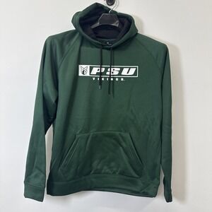 Portland State University PSU Vikings Hoodie Forest Green Men's New Sz Large